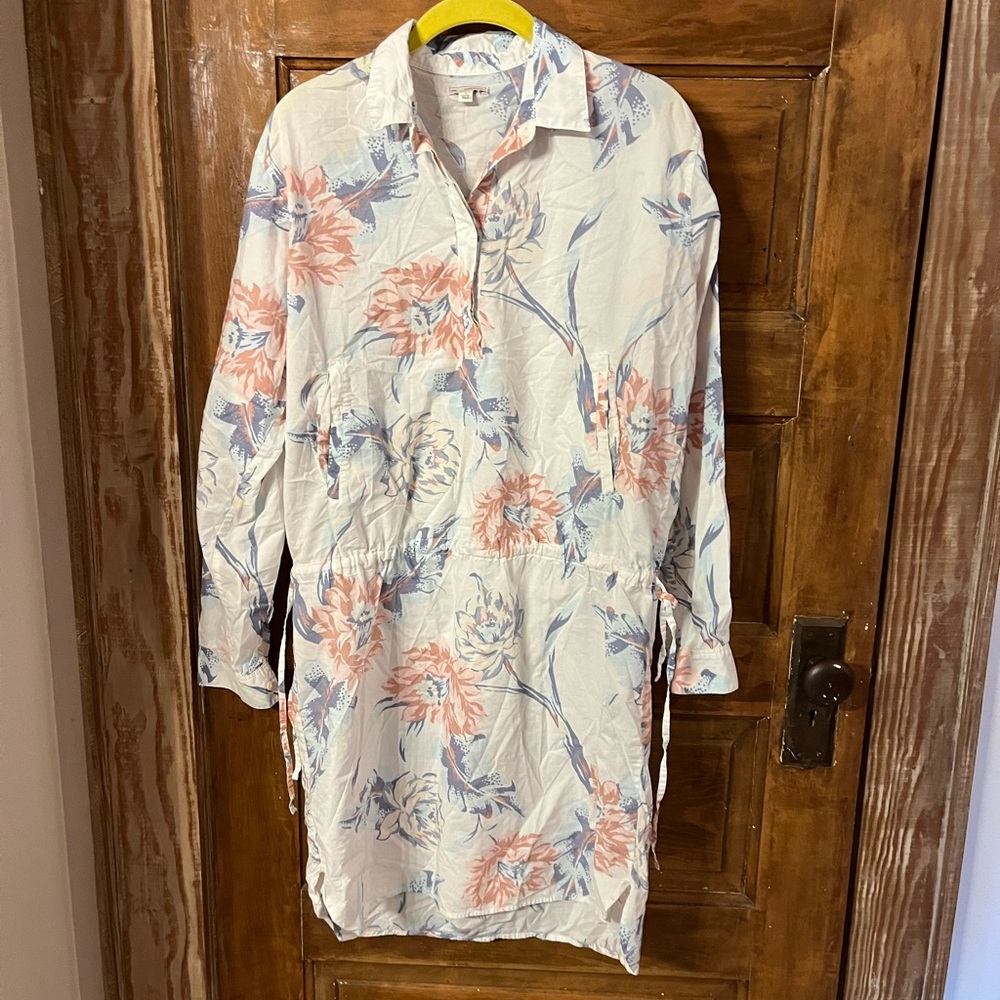 Cute Gap floral cinch waist dress - size M